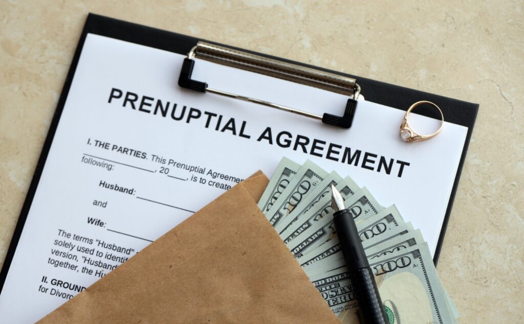 divorce with antenuptial contract without accrual